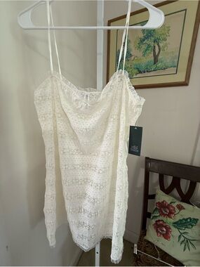 WOMEN’S Off White Lace Bathing Suit Cover-up Dress. NWT. Size 2X